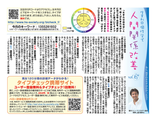 67号2012-12月号-生まれ日個性学